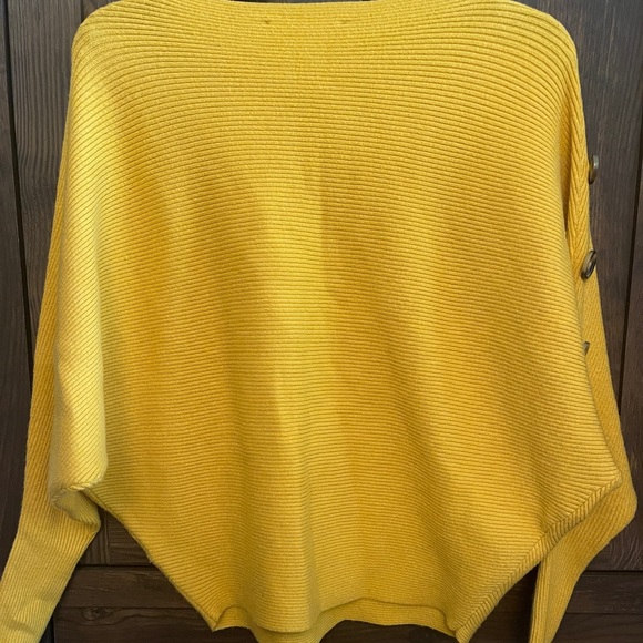 Love at First Find Mustard Sweater with Button Accents - Picture 4 of 6